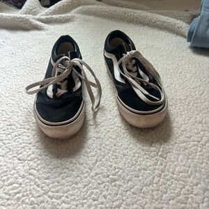 Black and white vans